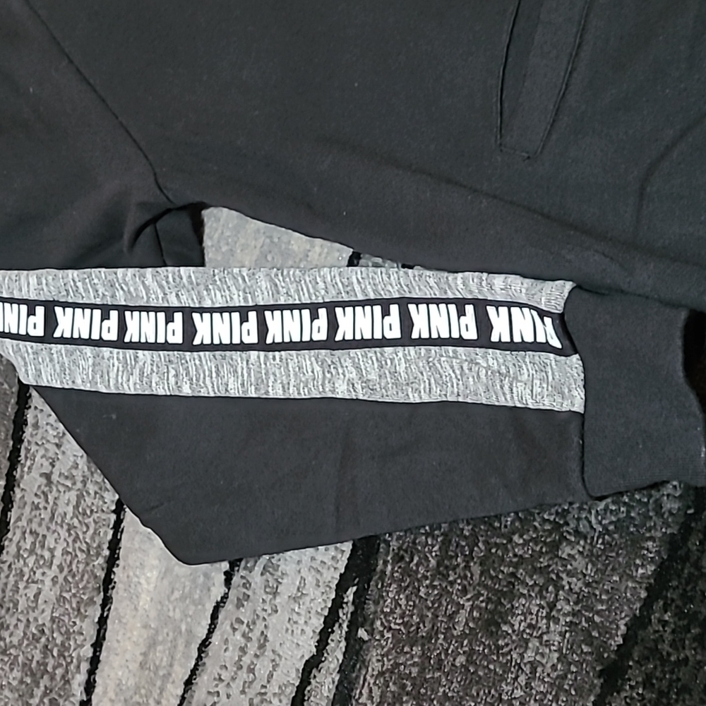 VS PINK 2015 Campus Quarter-Zip Rare Slit Pockets Sweatshirt - Picture 4 of 14